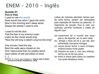 Revisão - ENEM 2020 - PPT