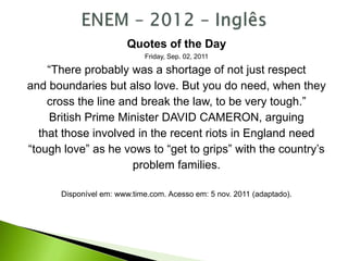 Revisão - ENEM 2020 - PPT