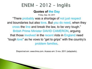 Revisão - ENEM 2020 - PPT