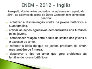 Revisão - ENEM 2020 - PPT