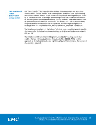 White Paper: Backup and Recovery of the EMC Greenplum Data Computing ...