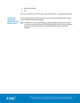 White Paper: Backup and Recovery of the EMC Greenplum Data Computing ...