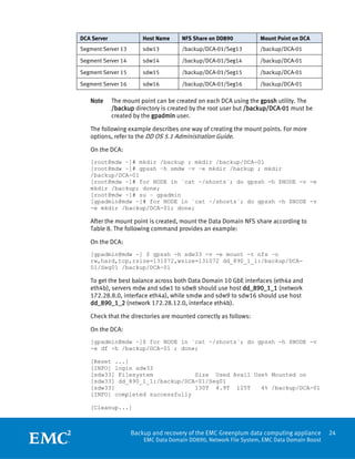 White Paper: Backup and Recovery of the EMC Greenplum Data Computing ...