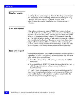 Networking for Storage Virtualization and EMC RecoverPoint TechBook | PDF