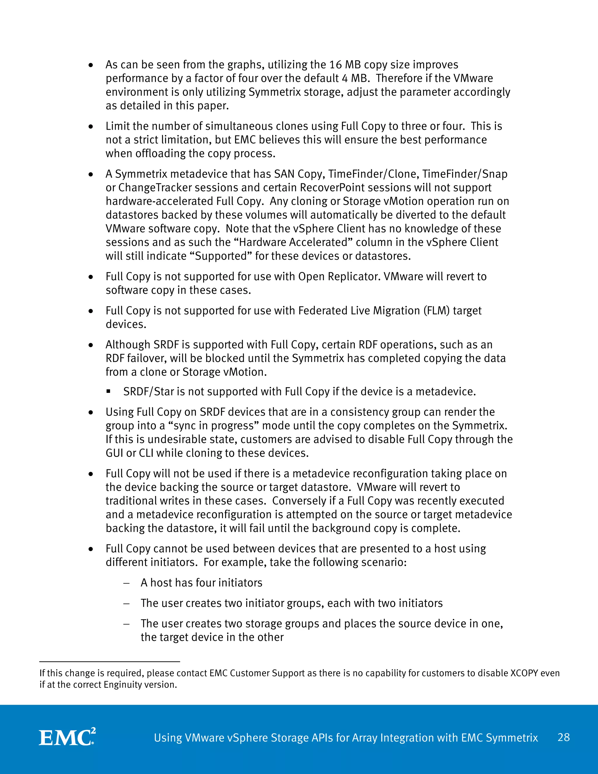 White Paper: Using VMware Storage APIs for Array Integration with EMC ...