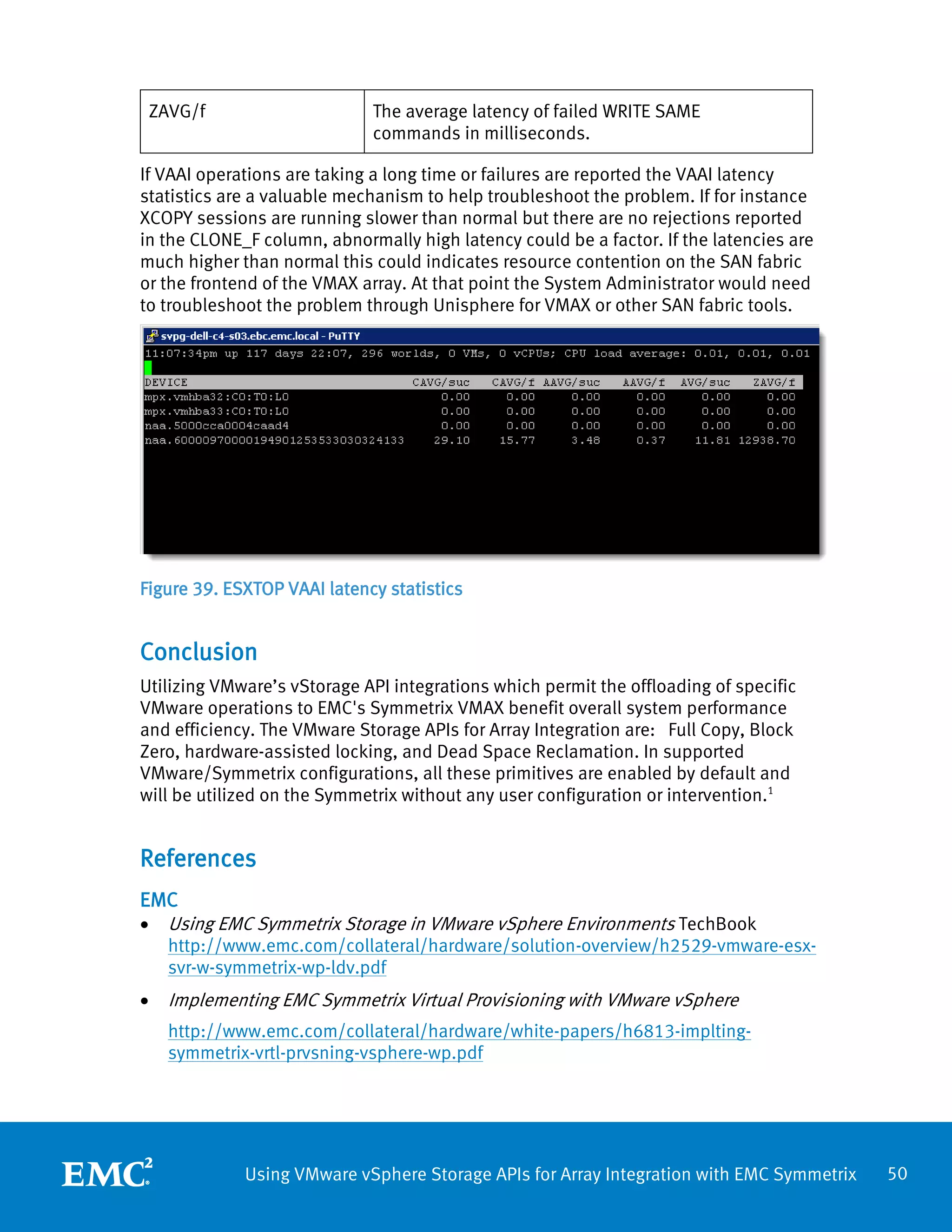White Paper: Using VMware Storage APIs for Array Integration with EMC ...