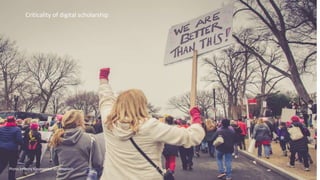 Photo by Jerry Kiesewetter on Unsplash
Criticality of digital scholarship
 