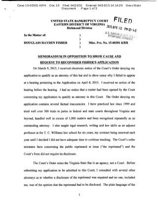 Case 15-00301-KRH Doc 10 Filed 04/10/15 Entered 04/10/15 14:14:29 Desc Main
Document Page 1 of 3
 
