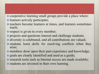 Cooperative and collaborative learning | PPTX