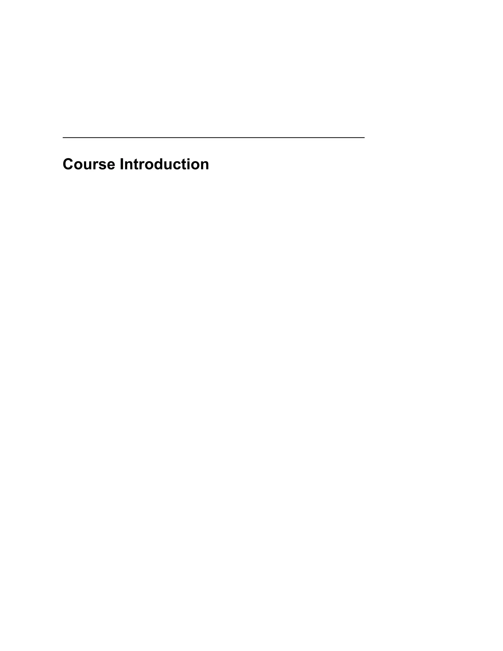 Course Introduction
 