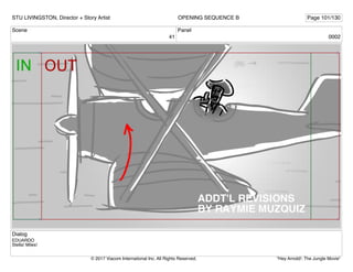 Scene
41
Panel
0002
Dialog
EDUARDO
Stella! Miles!
STU LIVINGSTON, Director + Story Artist Page 101/130
OPENING SEQUENCE B
"Hey Arnold!: The Jungle Movie"
© 2017 Viacom International Inc. All Rights Reserved.
 