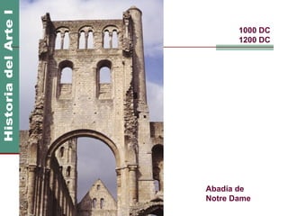 1000 DC
       1200 DC




Abadía de
Notre Dame
 