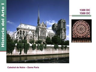 1300 DC
                                 1500 DC




Catedral de Notre – Dame Paris
 