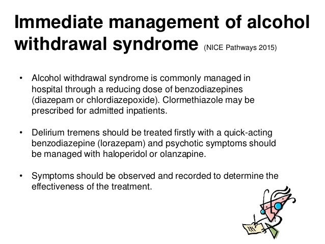 alcohol withdrawal syndrome medication alcohol withdrawal syndrome medication
