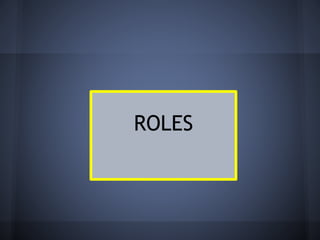 ROLES

 