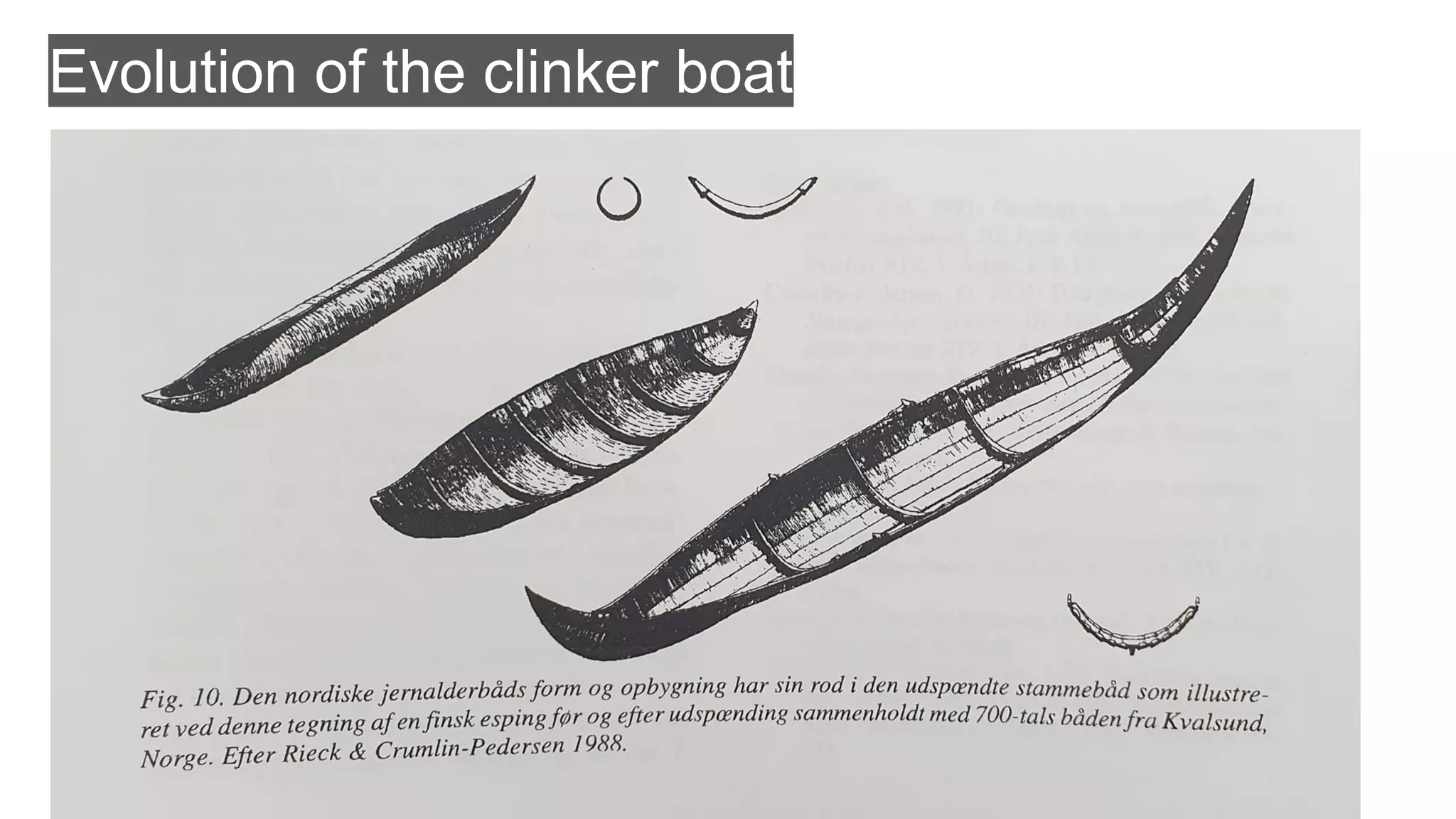 Evolution of the clinker boat
 