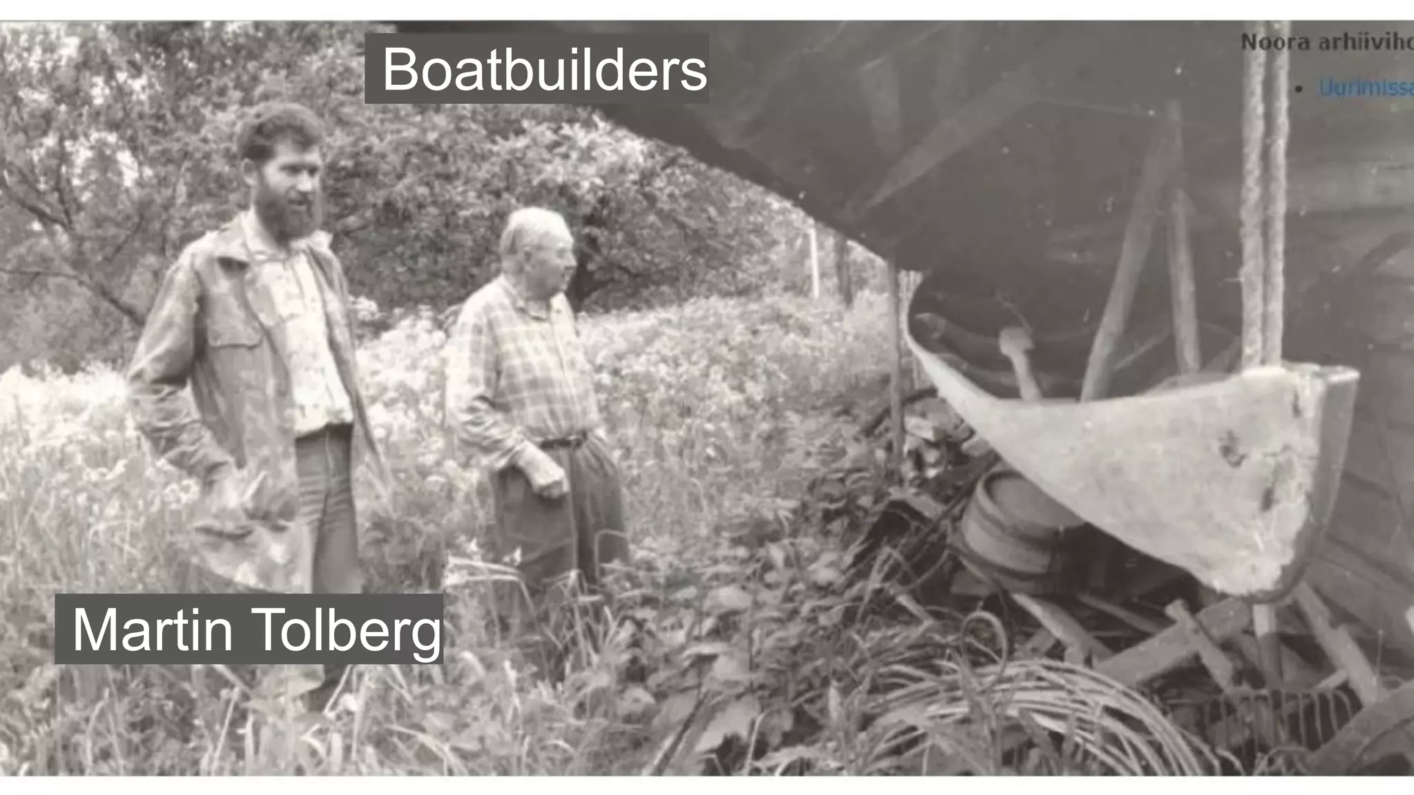 Martin Tolberg
Boatbuilders
 