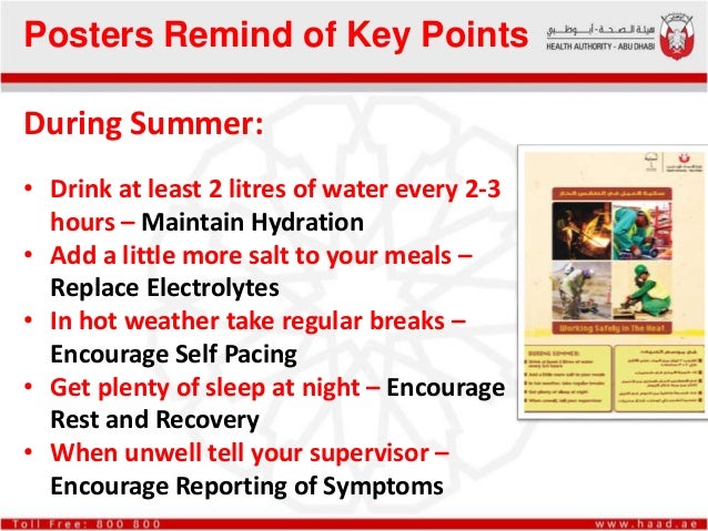 Haad safety in heat program