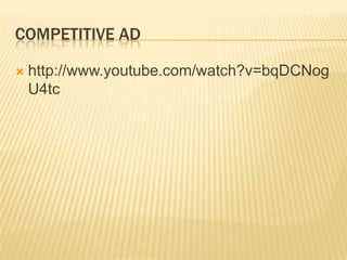 TELEVISIONTYPES OF                                   ADVERTISINGINSTITUTIONALADVERTISINGPRODUCT ADVERTISINGPIONEERINGADVERTISINGCOMPETITIVE ADVERTISINGREMINDERADVERTISING