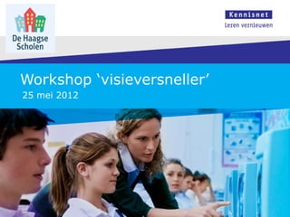 Workshop ‘visieversneller’
25 mei 2012
 