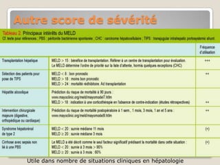 Autre score de sévérité




  Utile dans nombre de situations cliniques en hépatologie
 