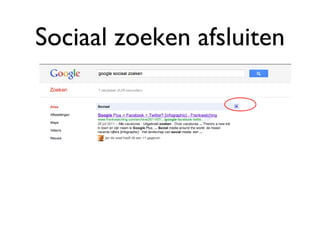 Sociaal zoeken afsluiten 