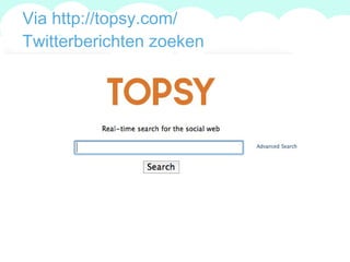 Via http://topsy.com/  Twitterberichten zoeken A summary of this goal will be stated here that is clarifying and inspiring 2009 Goals  