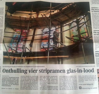 Haarlems dagblad glas in lood