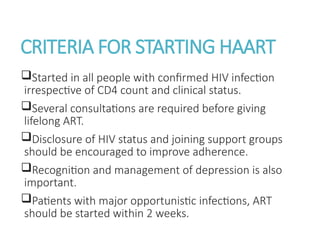 Comprehensive Overview of HAART in HIV Treatment and Management | PPTX