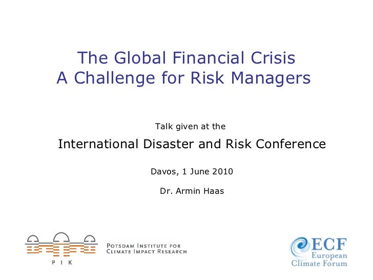 Global financial crisis essay