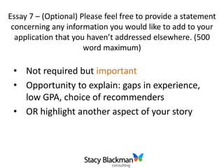 Essay 1 – What are you most passionate about? Why? (250 word maximum) Keep a pencil by your bed250 words = keep it simple and to the point“What” does not matter as much as “Why”Support answer with concrete examplesIt does not have to be about saving the world: music, freedom, language, personal connections