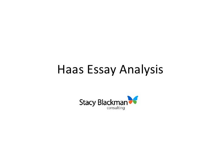 Mba admission essays services haas