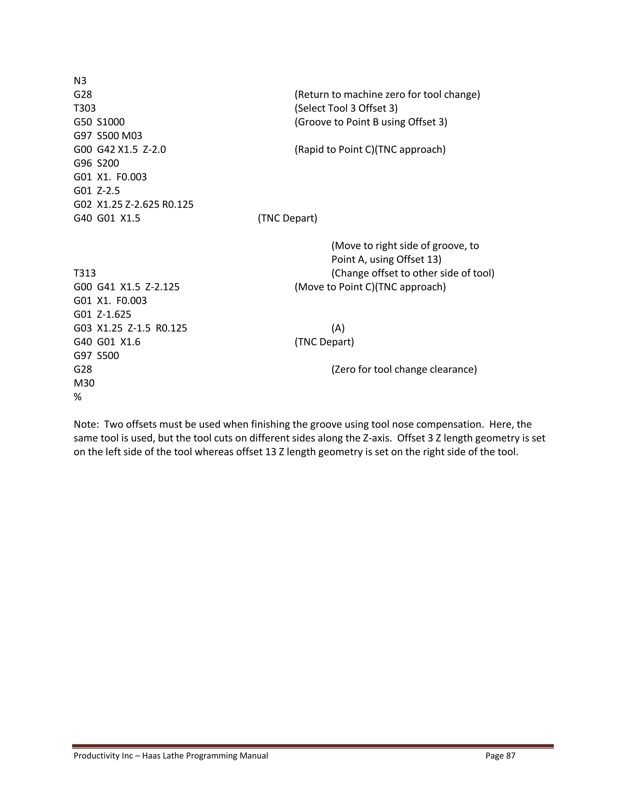 Haas lathe programming manual | PDF