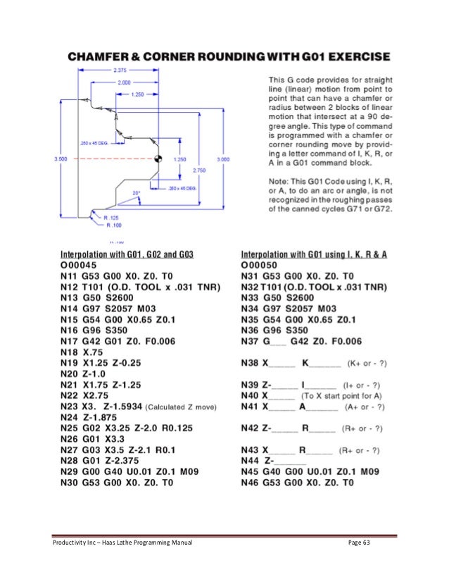 Haas lathe programming manual