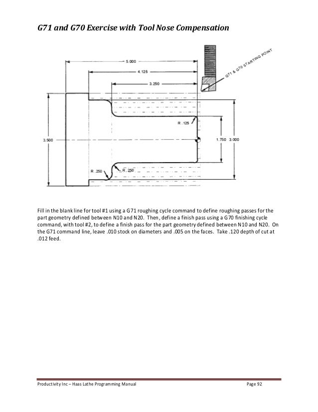 Haas lathe programming manual