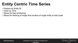 Questions?
tiny.cloudera.com/questions
Query Considerations
- Data is normally big so
- Partition respectively to access patterns
- Join with care
- Consider sampling or local testing before experimenting
- Data is files
- Latency to accessibility it high – seconds, minutes or more.
 