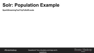 Questions?
tiny.cloudera.com/questions
HBase Entity Time Series
Cust-A, 10
Cust-A, 20
Cust-A, 40
Cust-C, 10
Cust-C, 20
Cust-C, 30
Cust-C, 40
Cust-B, 10
Cust-B, 20
Cust-B, 30
Cust-B, 40
Cust-F, 20
Cust-F, 30
Cust-F, 40
Cust-D, 10
Cust-D, 20
Cust-D, 40
Cust-G, 10
Cust-G, 20
Cust-G, 30
Cust-G, 40
Mapper Mapper Mapper
 