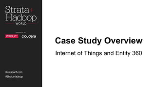 Case Study Overview
Internet of Things and Entity 360
 