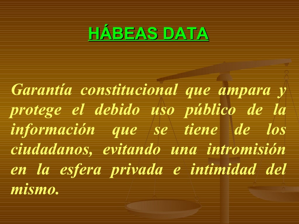 O Habeas Data é Remédio Constitucional Cabível Para