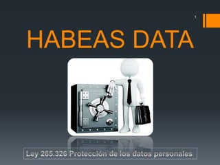 HABEAS DATA
1
 