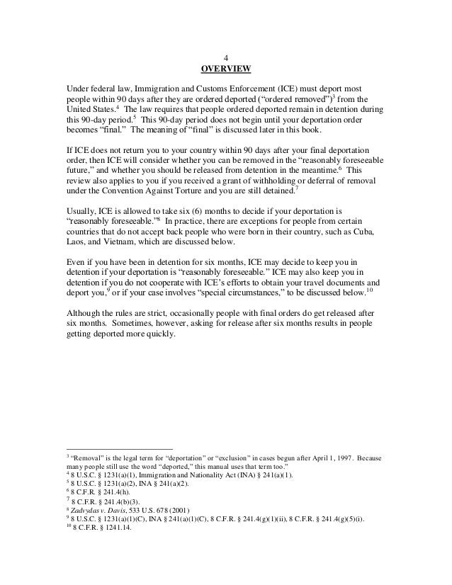 Detention And Removal Operations Policy And Procedure Manual