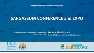 Complexe World Trade Center, Guadeloupe
24-26 October 2019
Habib N. El-Habr, Ph.D.
United Nations Environment Programme
SA...