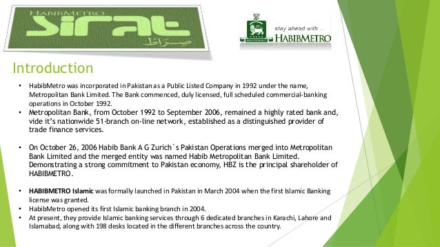 Habibmetro Sirat Islamic Banking