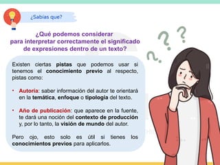 PPT DE LA HABILIDAD DE INTERPRETAR UN TEXTO | PPTX
