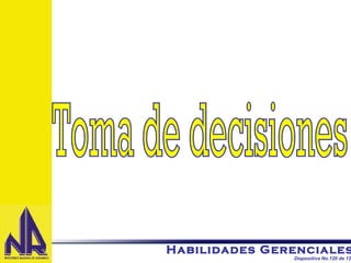 Toma de decisiones 
