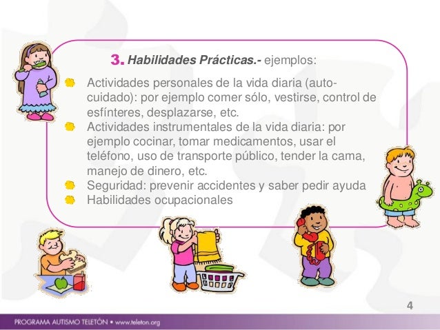 Habilidades adaptativas en niños con autismo