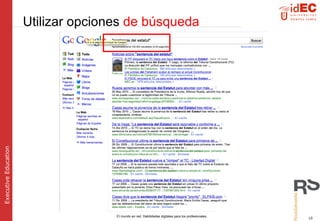 Utilizar  opciones  de búsqueda 