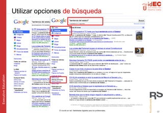 Utilizar  opciones  de búsqueda 