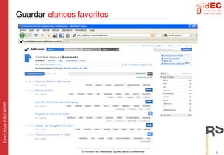Guardar  elances favoritos 