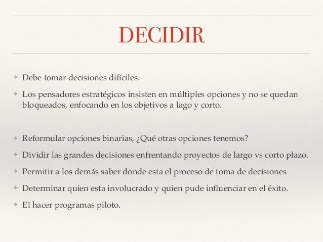 Pensadores de opciones binarias